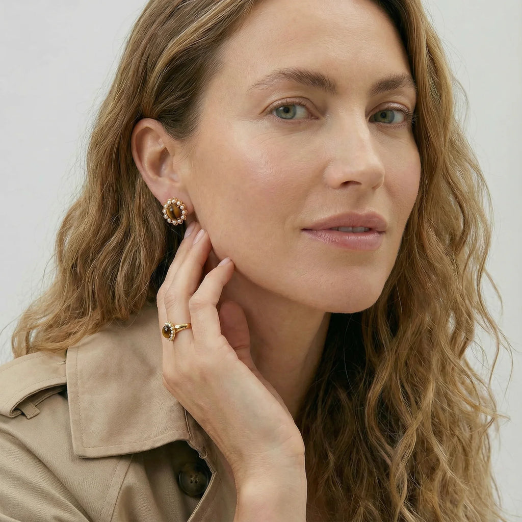 Golden Bloom Studs