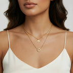 Sunshine Smiley Layered Necklace