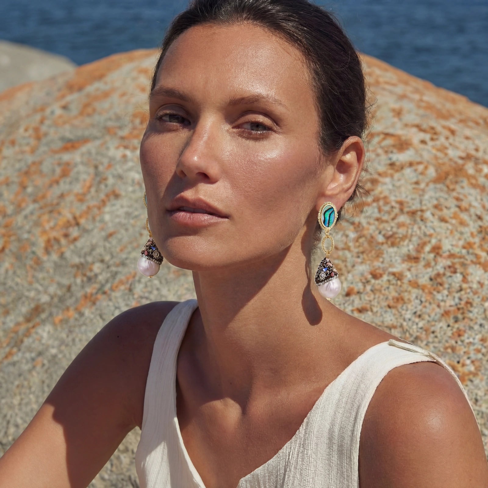 Baroque Pearl Statement Earrings